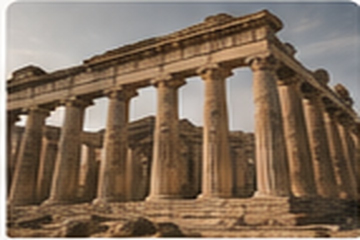 Ancient classical columns
